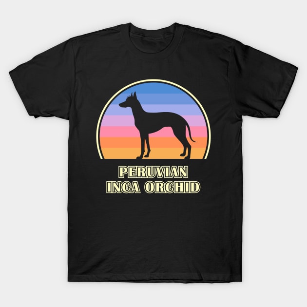 Peruvian Inca Orchid Vintage Sunset Dog T-Shirt by millersye